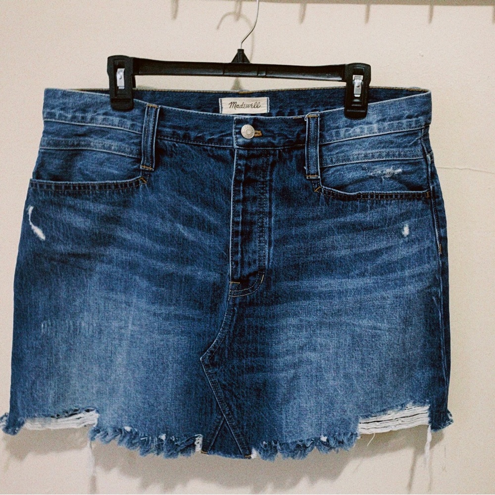 Madewell Denim A-line skirt 32